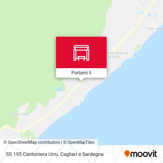 Mappa SS 195 Cantoniera Urru