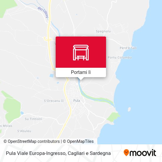 Mappa Pula Viale Europa-Ingresso
