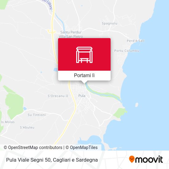 Mappa Pula Viale Segni 50