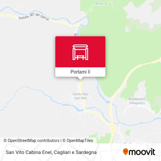 Mappa San Vito Cabina Enel