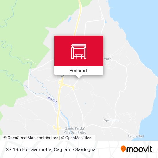 Mappa SS 195 Ex Tavernetta