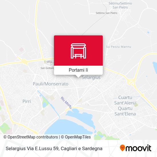 Mappa Selargius Via E.Lussu 59