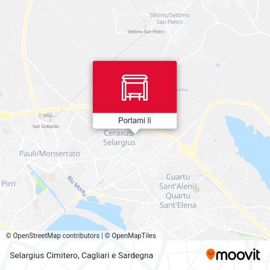 Mappa Selargius Cimitero