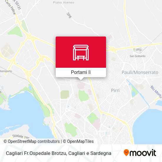 Mappa Cagliari Fr.Ospedale Brotzu
