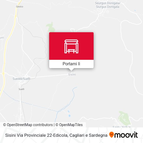 Mappa Sisini Via Provinciale 22-Edicola