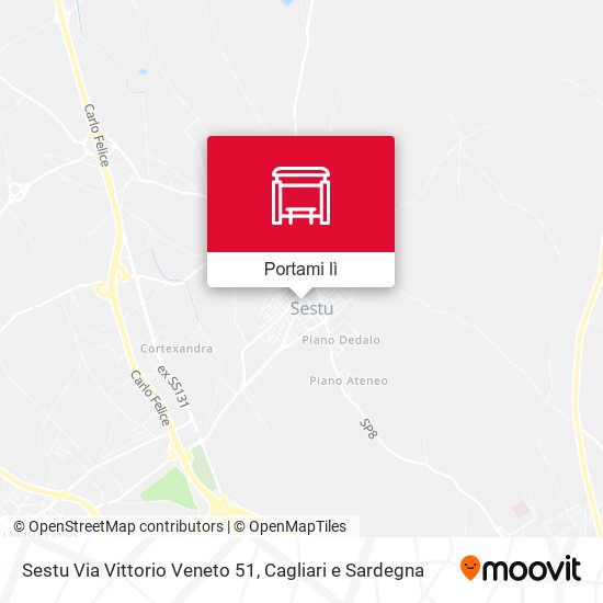 Mappa Sestu Via Vittorio Veneto 51