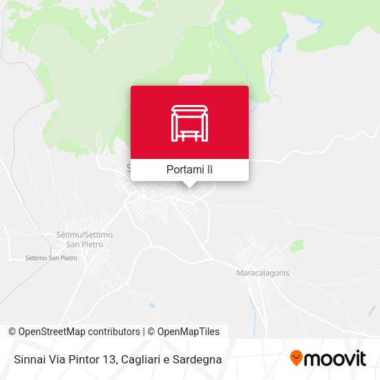 Mappa Sinnai Via Pintor 13