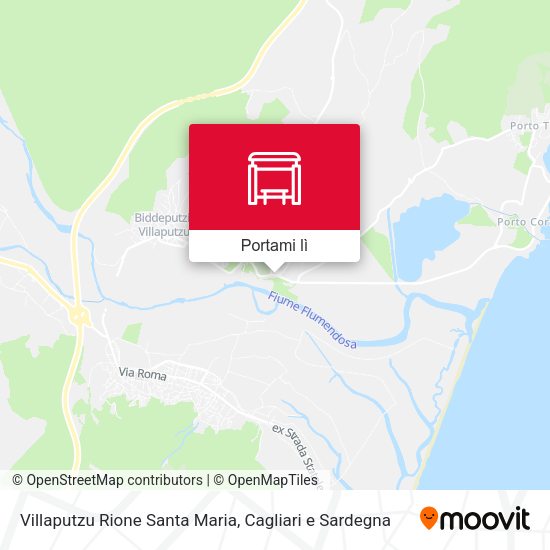 Mappa Villaputzu Rione Santa Maria