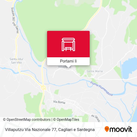 Mappa Villaputzu Via Nazionale 77
