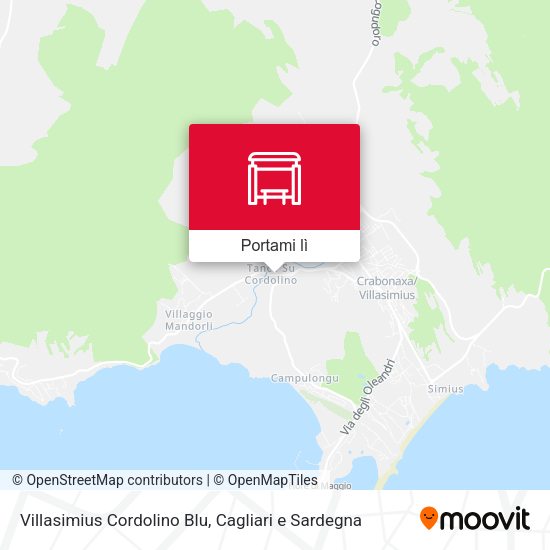 Mappa Villasimius Cordolino Blu