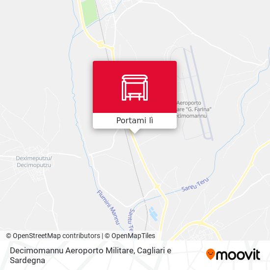 Mappa Decimomannu Aeroporto Militare