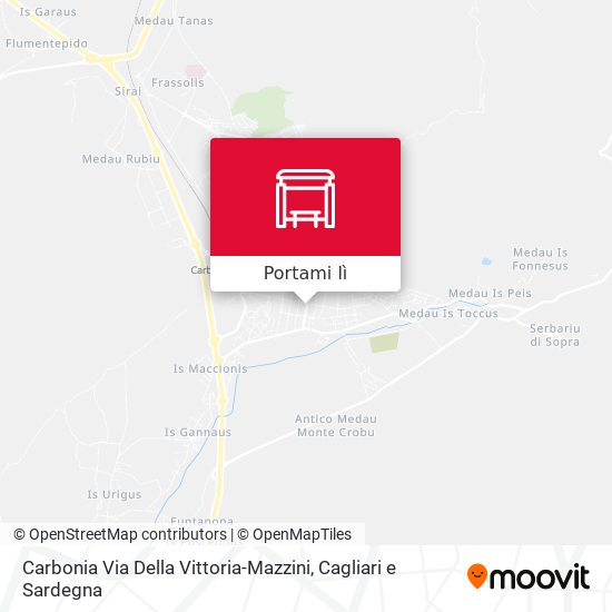 Mappa Carbonia Via Della Vittoria-Mazzini