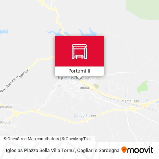 Mappa Iglesias Piazza Sella Villa Tornu`