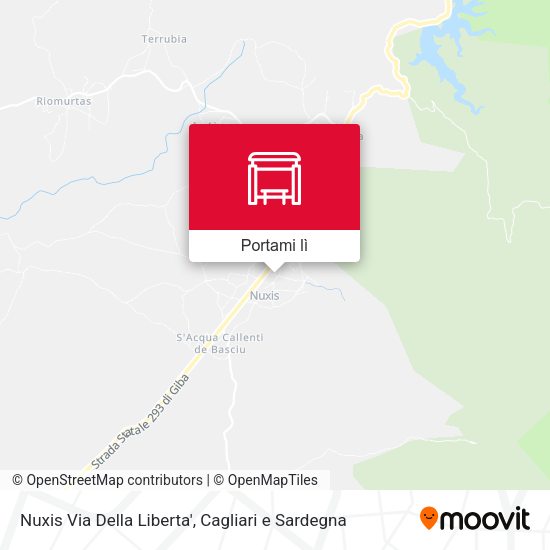 Mappa Nuxis Via Della Liberta'