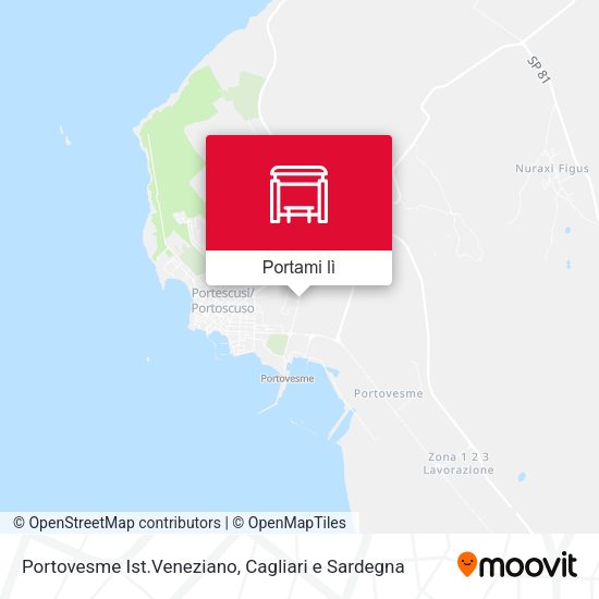 Mappa Portovesme Ist.Veneziano