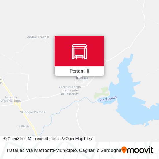 Mappa Tratalias Via Matteotti-Municipio
