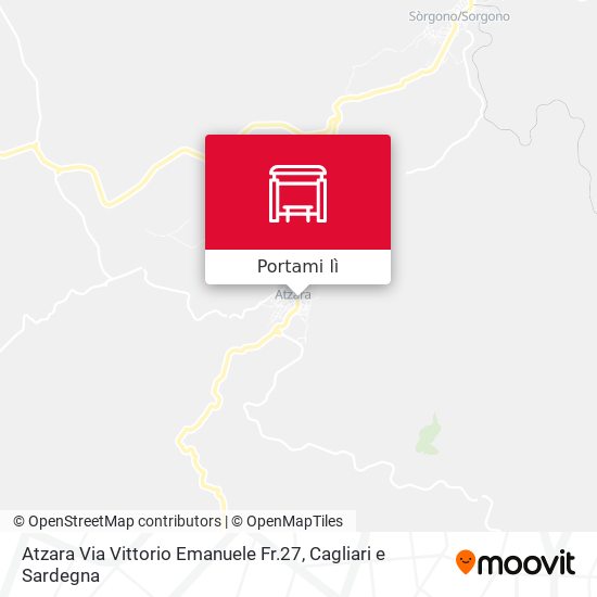 Mappa Atzara Via Vittorio Emanuele Fr.27