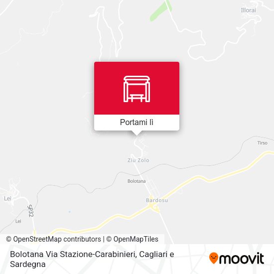 Mappa Bolotana Via Stazione-Carabinieri