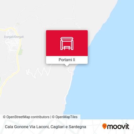 Mappa Cala Gonone Via Laconi