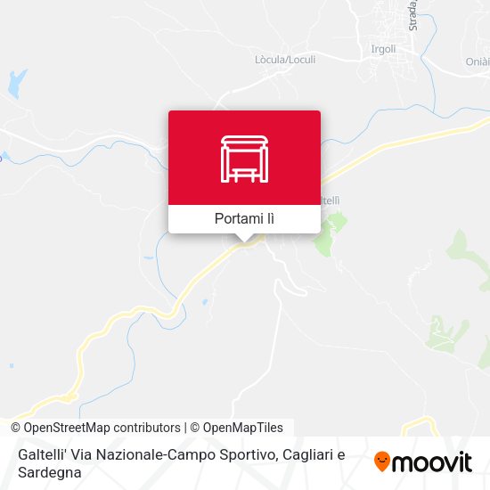 Mappa Galtelli' Via Nazionale-Campo Sportivo