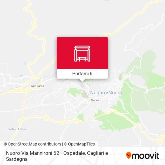 Mappa Nuoro Via Mannironi 62 - Ospedale