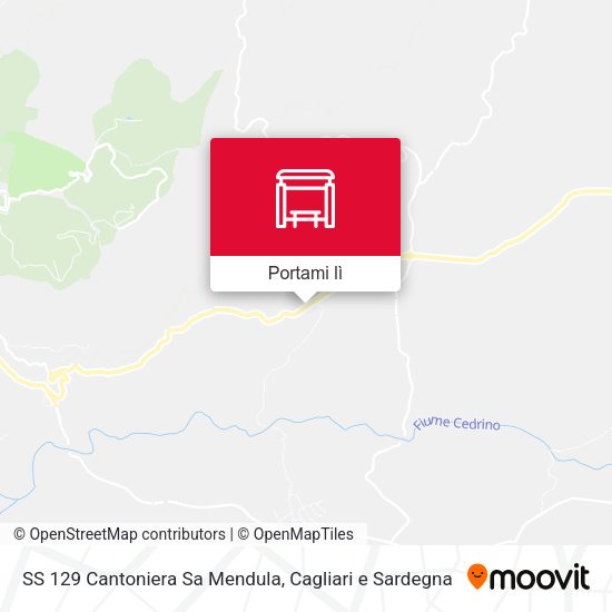 Mappa SS 129 Cantoniera Sa Mendula
