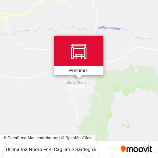 Mappa Oliena Via Nuoro Fr 4