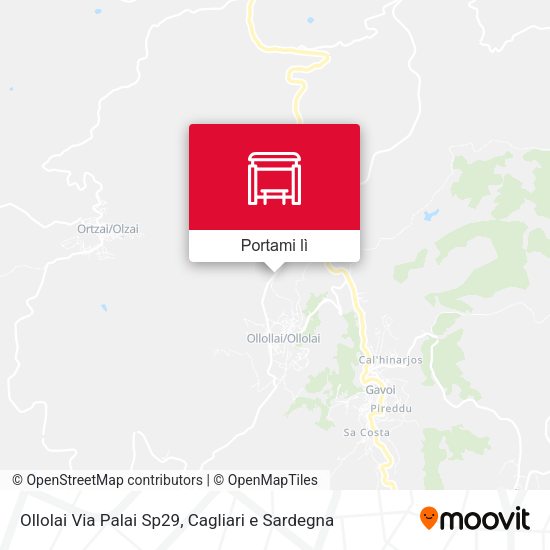 Mappa Ollolai Via Palai Sp29