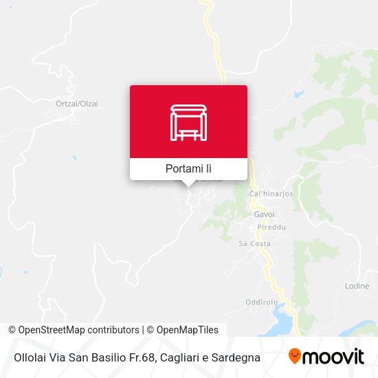 Mappa Ollolai Via San Basilio Fr.68