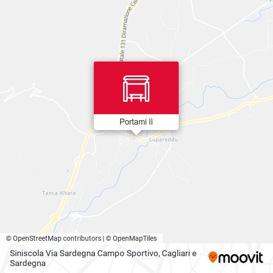 Mappa Siniscola Via Sardegna Campo Sportivo