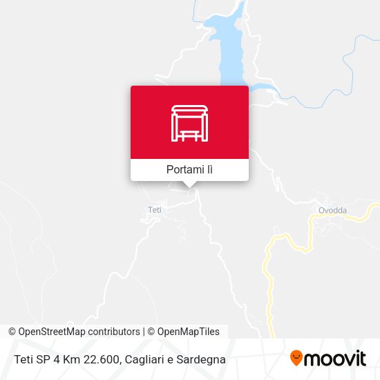 Mappa Teti SP 4 Km 22.600