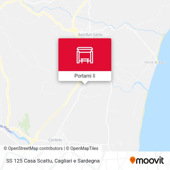 Mappa SS 125 Casa Scattu