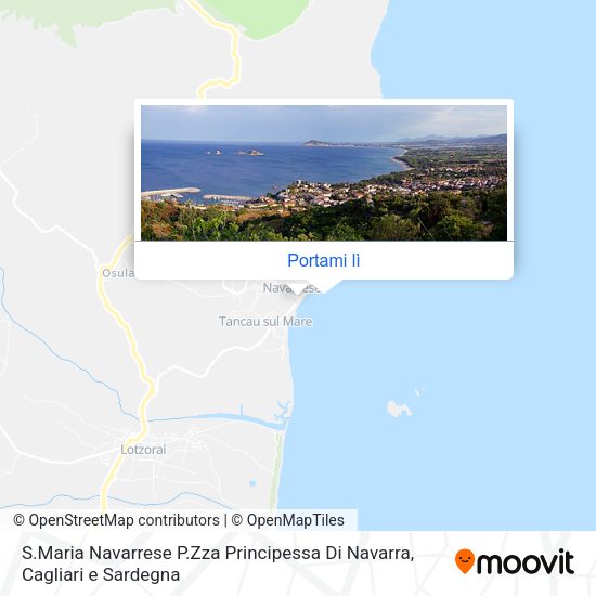 Mappa S.Maria Navarrese P.Zza Principessa Di Navarra