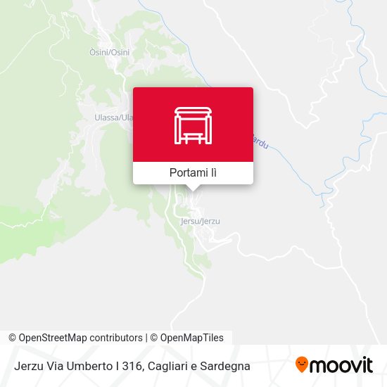 Mappa Jerzu Via Umberto I 316