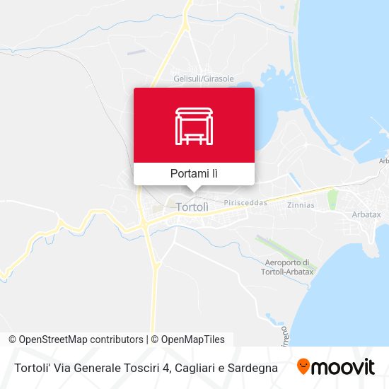 Mappa Tortoli' Via Generale Tosciri 4
