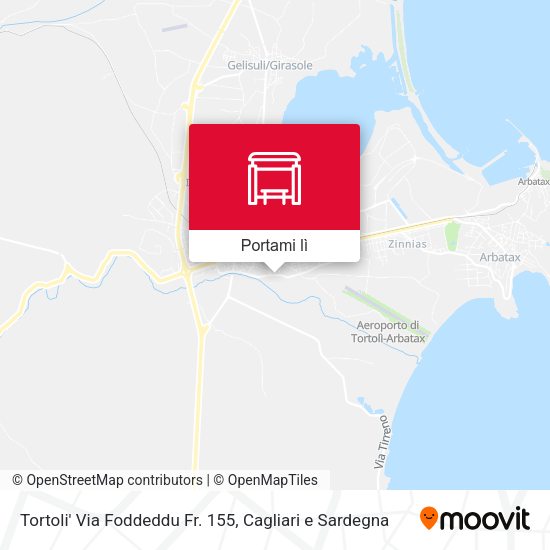 Mappa Tortoli' Via Foddeddu Fr. 155