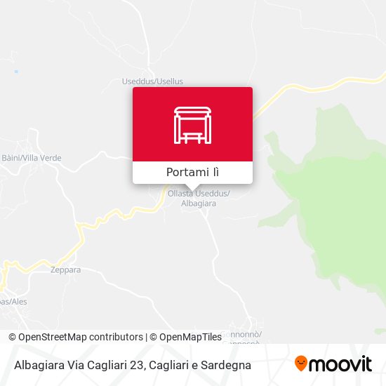Mappa Albagiara Via Cagliari 23