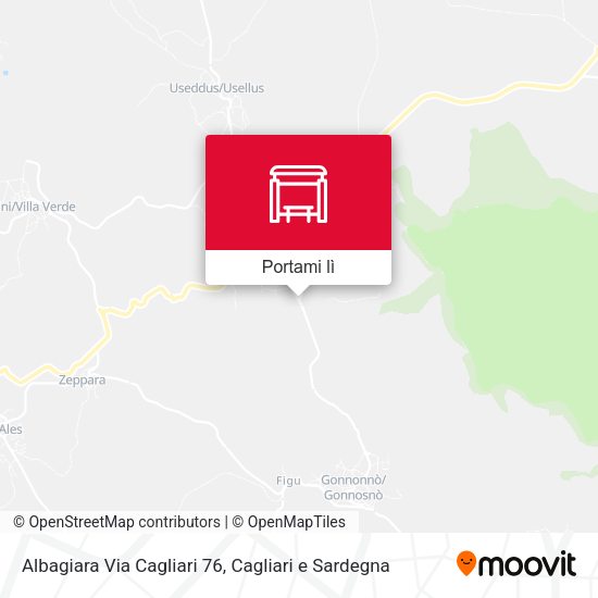 Mappa Albagiara Via Cagliari 76