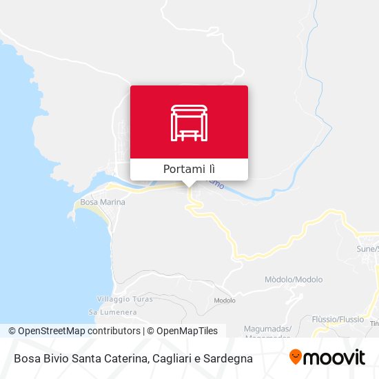 Mappa Bosa Bivio Santa Caterina