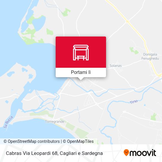Mappa Cabras Via Leopardi 68