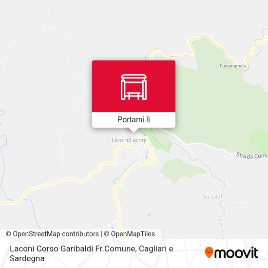 Mappa Laconi Corso Garibaldi Fr.Comune
