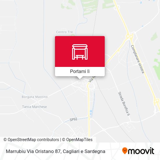Mappa Marrubiu Via Oristano 87