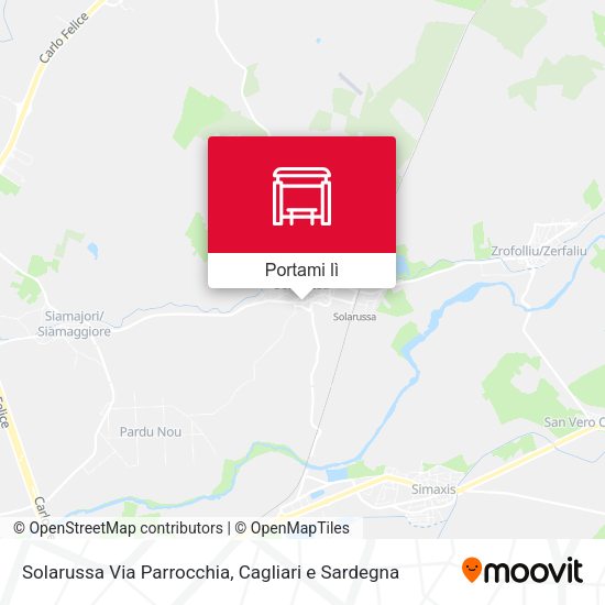Mappa Solarussa Via Parrocchia