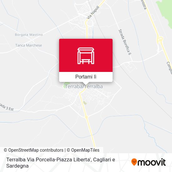 Mappa Terralba Via Porcella-Piazza Liberta'