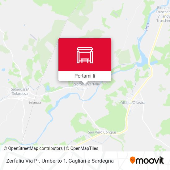 Mappa Zerfaliu Via Pr. Umberto 1