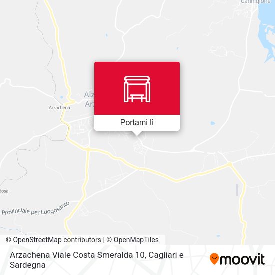 Mappa Arzachena Viale Costa Smeralda 10