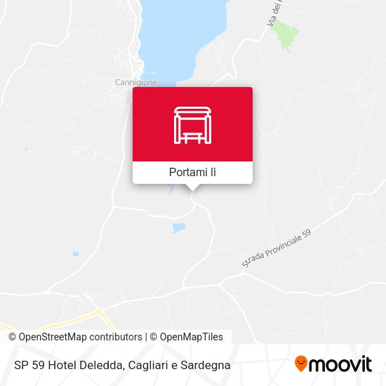 Mappa SP 59 Hotel Deledda