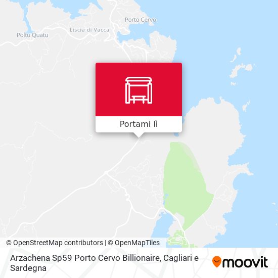 Mappa Arzachena Sp59 Porto Cervo Billionaire
