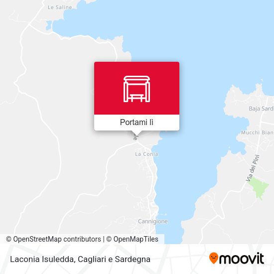 Mappa Laconia Isuledda