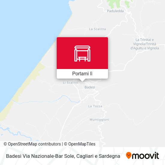 Mappa Badesi Via Nazionale-Bar Sole